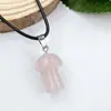 Cristal de Piedra Natural Transfronterizo Colgante Pequeño de Hongo de 2 cm Ágata Accesorios para Joyería DIY Collar con Forma de Hongo Venta al por Mayor