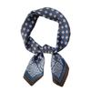 Bufanda de Seda Nueva de Primavera y Otoño 2025 Verano Seda Imitada Simple Moda Estampado a Cuadros Bufanda Cuadrada Decorativa Versátil Bufanda para el Cuello