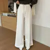 LS Black LabelInviernoNovedadesModa SencillaViaje Suave Caída Cintura Alta Pantalones Casuales Mujer 30807#