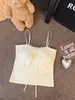 10127 Moda de Verano Encaje Puro Deseo Tirante Fino Viene con Almohadilla Fija Integrada Adelgazante Mujer
