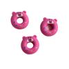 Nuevos y populares accesorios de resina con forma de oso de fresa, fundas para teléfono móvil, accesorios para el cabello, zapatos, crema adhesiva, material para manualidades pj678