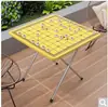 Mesa Plegable Mesa de Comedor Mesa Tablero de Ajedrez Chino para Exteriores Cuadrada Simple para el Hogar Apartamento Pequeño Habitación de Alquiler Mesa Pequeña