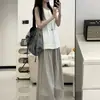 Elegante Colete com Cordão Estilo Francês para Mulheres, Novo Conjunto Casual de Calças Pantalona para o Verão 2026, Emagrecedor e Versátil