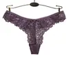 Exportación Transfronteriza Tanga Sexy de Encaje de Tiro Bajo Sexy Nude Sin Costuras Invisible Transpirable Algodón Ropa Interior para Mujer