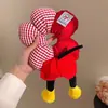 Mickey Flor Ola Pelo del Trasero Círculo Bucle Intestinal Grande Cabeza de Bola de Felpa Linda Princesa en apuros Cuerda para Atar el Cabello Accesorios para el Cabello para Mujeres