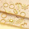 Exagerado Lazo Europeo y Americano Sol Joyería de Acero Inoxidable Accesorios para Mujer Copo de Nieve Grande Árbol de la Vida Colgante de Collar de Acero de Titanio