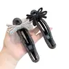 Lujo Ligero Retro Súper Brillante Lunares Lazo Pin Perezoso Pinza de Pato Grande Pasador Accesorio para el Cabello