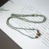 Incensários Naturais de Cinco Elementos Colar de Fragrância da Medicina Chinesa Corrente para Clavícula das Cinco Direções Artesanal TikTok Xiaohongshu Transmissão ao Vivo Atacado em Estoque