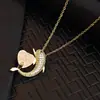 Elegante y de Moda Collar de Delfín con Circonita Estilo Coreano Ins Diseño de Nicho Cadena para Clavícula Acero de Titanio de Lujo Ligero Accesorio de Alta Gama para Mujeres