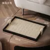 Bandeja Aromaterapia de Cuero de Lujo Ligero de Segunda Mano, Bandeja de Almacenamiento de Joyería, Adorno Decorativo para Escritorio de Mesa de Café de Sala de Estar