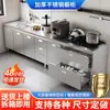 Armários de Cozinha 304 Totalmente em Aço Inoxidável Fogão Doméstico Integrado Armários de Armazenamento de Cozinha Rural Apartamentos Pequenos Domésticos
