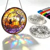 Novos enfeites criativos para colorir DIY que capturam a luz, pingentes de acrílico de abóbora, fantasma, Natal e Halloween