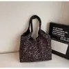 Bolsa Tote de Estampa de Leopardo Transfronteiriça de Nicho para Mulheres Outono 2025 Nova Casual Retrô Versátil Estilo Estrangeiro Bolsa de Ombro Único de Axila