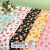 Tela Estampada de Poliéster con Estampados de Frutas, Tela Chifón de Gasa Burbuja, Tela Estampada Linda para Ropa Infantil, Estampados Lindos
