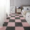 Alfombra de Piso para Dormitorio Estilo Ins Alfombra Patchwork de Cobertura Completa para Habitación de Niña Alfombra de Mesita de Noche Alfombra de Felpa de Área Grande para Sala de Estar