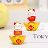 Brinquedo Giratório de Gato Fofo Gato da Sorte Decoração para Casa Mesa de Escritório Decoração para Alívio de Estresse Presente