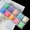 Atacado laser macaron lantejoulas glitter em pó misturado epóxi fluxo cânhamo DIY hexagonal cor mágica lantejoulas glitter em pó