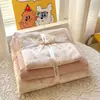 Estilo Pastoral Clase A Grado Materno e Infantil Doble Capa de Gasa 100% Algodón Puro Juego de Tres Piezas Juego de Cama de Tres Piezas Funda Nórdica Infantil Transmisión en Vivo