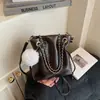 Bolsa Transversal de Ombro Único Fashion com Cordão para Mulheres 2025 Verão Novo Estilo Bolsa Casual Estilo Coreano Bolsa Saco para Mulheres