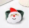 Bonitos Anillos de Presión Accesorios Navideños para el Cabello Muñeca de Dibujos Animados Pequeños Regalos para Niños Pulseras de Pareja Suministros Decorativos Creativos