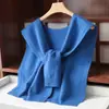 Chal de Lana Pura 100% Lana Cálido y Agradable para la Piel Estilo Elegante Versátil Estilo de Oficina de Gama Alta para Otoño e Invierno