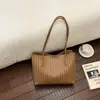 Popular transfronteiriça 2026 nova bolsa de ombro único feminina moda verão versátil bolsa de axila grande capacidade bolsa tote casual