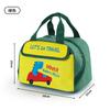 Bolsa de Almuerzo de Mano de Papel de Aluminio Bolsa de Almuerzo para Estudiante de Primaria Bolso de Mano Bolsa de Almuerzo con Bolsa Aislante para Arroz Bolsa Plana para Lonchera