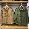 Camisa de trabajo de pana para hombre, nueva camisa de manga larga de moda, abrigo fino, otoño E472897