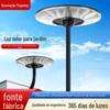 Luzes solares para jardim externo escuras automáticas quadradas villa cênica disco voador luzes solares de jardim integradas