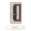 Pintura decorativa geométrica abstracta para recibidor, estilo Wabi-Sabi, colgada directamente frente a la puerta, creando una atmósfera sofisticada para la sala de estar, el pasillo o el corredor