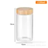 En Stock Los Más Vendidos Frascos Sellados de Vidrio de Borosilicato Alto, Frascos de Almacenamiento de Alimentos para Cocina, Frascos de Almacenamiento Transfronterizos con Tapas de Madera de Acacia