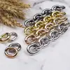 Plástico Acrílico Galvanizado UV 18*23 Dorado Hebilla de Enlace en Forma de U Sección de Cadena Adorno Accesorios Cadena para Bolso de Teléfono DIY
