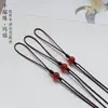 Cordão semi-acabado de corda trançada à mão pingente de celular diy placket de pressão de roupa USB ágata fio de jade 72 material feito à mão