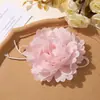 Original Primavera Delicado y Dulce Estilo Hada Malla de Encaje Rosa DIY Pinza para el Cabello Goma para el Cabello Accesorio para el Cabello Adorno Floral