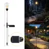 Luces de césped para exteriores con filamento de tungsteno alimentadas por energía solar, luces de patio para el hogar a prueba de lluvia, farolas decorativas de ambiente para exteriores en el jardín