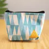 Mini llavero de coche con colgante para mujer, monedero de lona, estilo coreano, bonito monedero