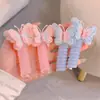 Cuerda de Teléfono de Mariposa de Alta Elasticidad para Niñas, Goma para el Cabello, Nueva Diadema, Lindos Accesorios para el Cabello de Niñas Pequeñas para Trenzar el Cabello Rizado