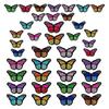 Pegatinas de tela con bordado de mariposas de Amazon, parches para ropa con logotipo bordado de loto de dibujos animados de Zhang Zi, pegatinas para planchar