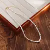 Collar Retro Francés de Perlas de Agua Dulce Naturales para Mujer, Moderno, Versátil, Sencillo, Lujo Ligero, Cadena de Cuello Elegante, Cadena para Suéter al por Mayor