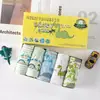 Novedad Coreana Calzoncillos Infantiles en Caja Algodón Puro Pantalones Tipo Panal para Niños Pantalones Cortos de Dibujos Animados para Niños Grandes Tienda de Fábrica