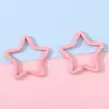 Macaron de Hierro Pintura en Spray Colorida Estrella de Cinco Puntas Llavero Accesorios para Joyería DIY Colgantes para Bolsos Hechos a Mano
