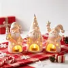 Porta-Velas de Natal Impresso em 3D Enfeite Decoração de Feriado Transfronteiriça Luz Ambiente de Mesa