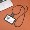 Cartão de Identificação de Funcionário de Plástico, Cartão Integrado Retrátil, Crachá, Cartão de Identificação, Crachá de Trabalho com Porta-Cartão de Cordão de Silicone