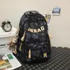 Mochila escolar moderna y genial para estudiantes de secundaria, estilo coreano, de gran capacidad, para viajes, para estudiantes universitarias, con grafiti para ordenador.