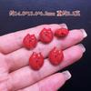 Accesorios de Arena Roja de Alto Contenido Natural para Peces Pequeños Pulsera de Peces Dorados Accesorios Dobles para DIY Carpa Koi Púrpura Dorado Cinabrio Ballena