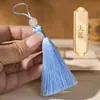 Borla Pequeña de 8 cm Flecos Material Hecho a Mano para DIY Estilo Antiguo Bolsita de Aromas Abanico Pasador Marcapáginas Colgante para Ropa Decoración de Borla