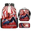 Mochila de Liberación Rápida Transfronteriza de Spider-Man Mochila Escolar para Estudiantes de Primaria y Secundaria Mochila de Anime de Gran Capacidad