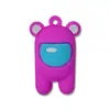 Chaveiro Lobisomem Espacial PVC Silicone Tridimensional Animação Desenho Animado Boneco Chaveiro Pingente de Bolsa Pequeno Presente
