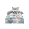 Juego de Tres Piezas de Cama para Dormitorio Estudiantil de Algodón Puro, Funda de Edredón de Algodón para Estudiante Universitario, Juego Completo de Colchón, Sábana Plana y Sábana Ajustable Seis Piezas
