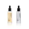 Frasco conta-gotas fino de 30ml frasco de essência de ombro plano frasco de essência de vidro transparente frasco de estoque frasco vazio embalagem atacado